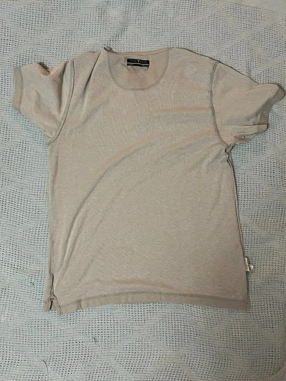 Five Four Short Sleeve Three Botton Henley Shirt - Large
